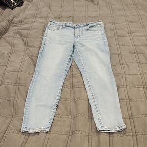 American Eagle Outfitters Light Blue Skinny Jeans Size 14 Short!